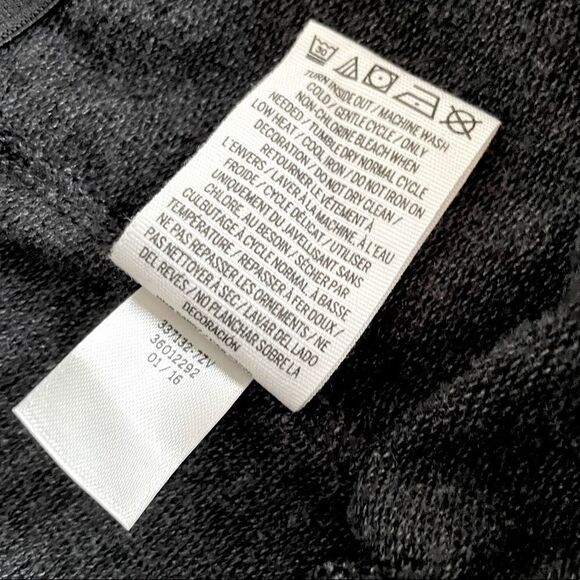 VS PINK RARE High Low Marl Grey Ombré Script Logo Hoodie & Joggers Matching Set - Picture 10 of 10